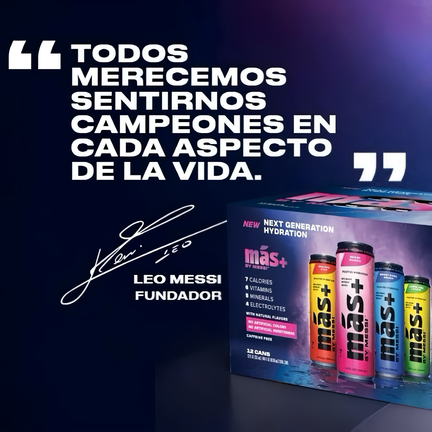 MÁS+ BY MESSY HIDRATION DRINK ⚡️⚽️