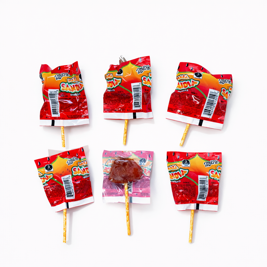 Paquete de 6 paletas sandia cubierta de picante