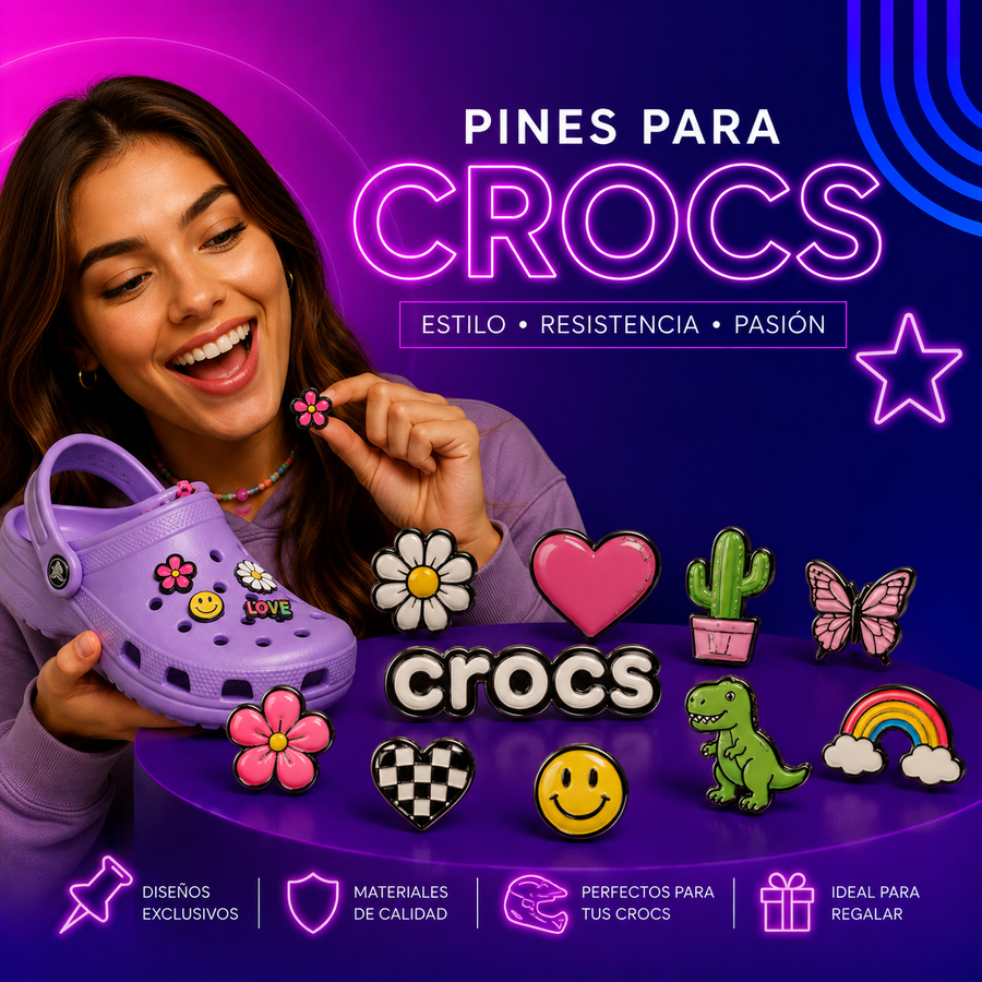 PINES PARA CROCS 🌸🦄🌎