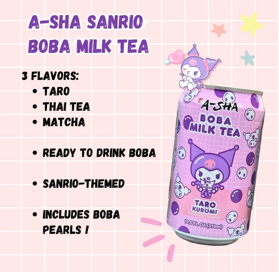 HELLO KITTY BOBA MILK TEA ✨