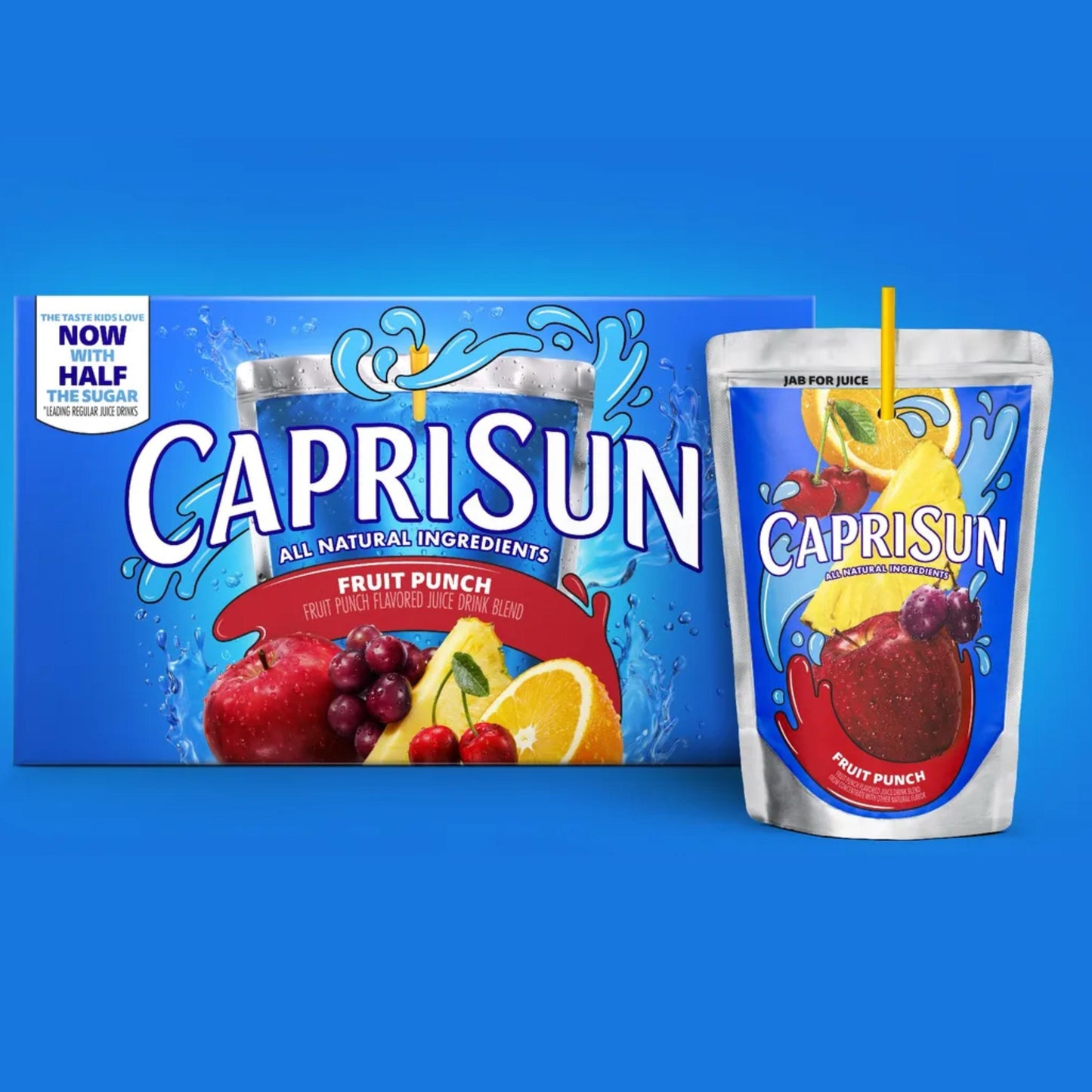 CAPRI SUN FRUIT PUNCH 🍇🍎🍌