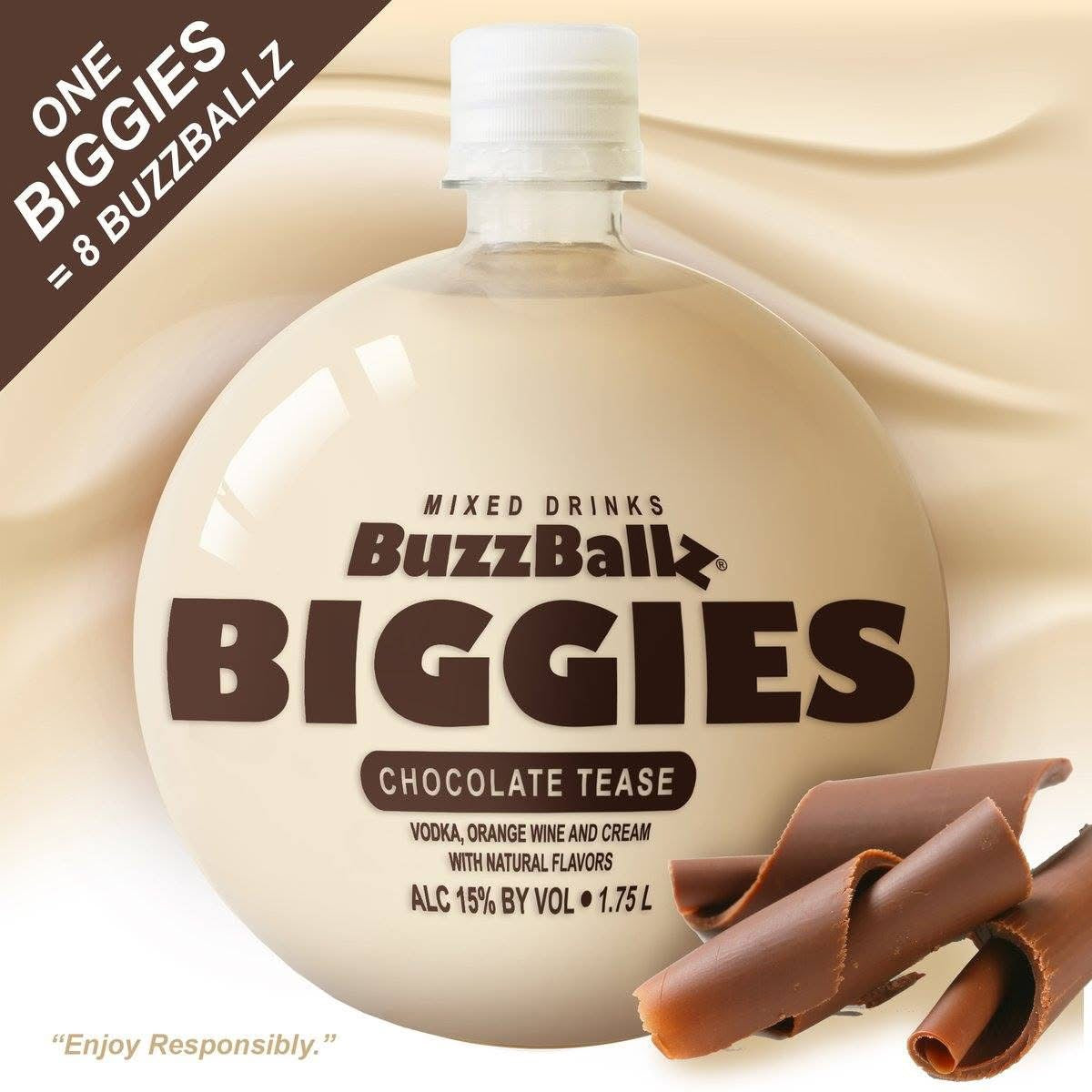 BUZZBALLZ BIGGIES 1.75L CHOCOLATE TEASTE 🔥
