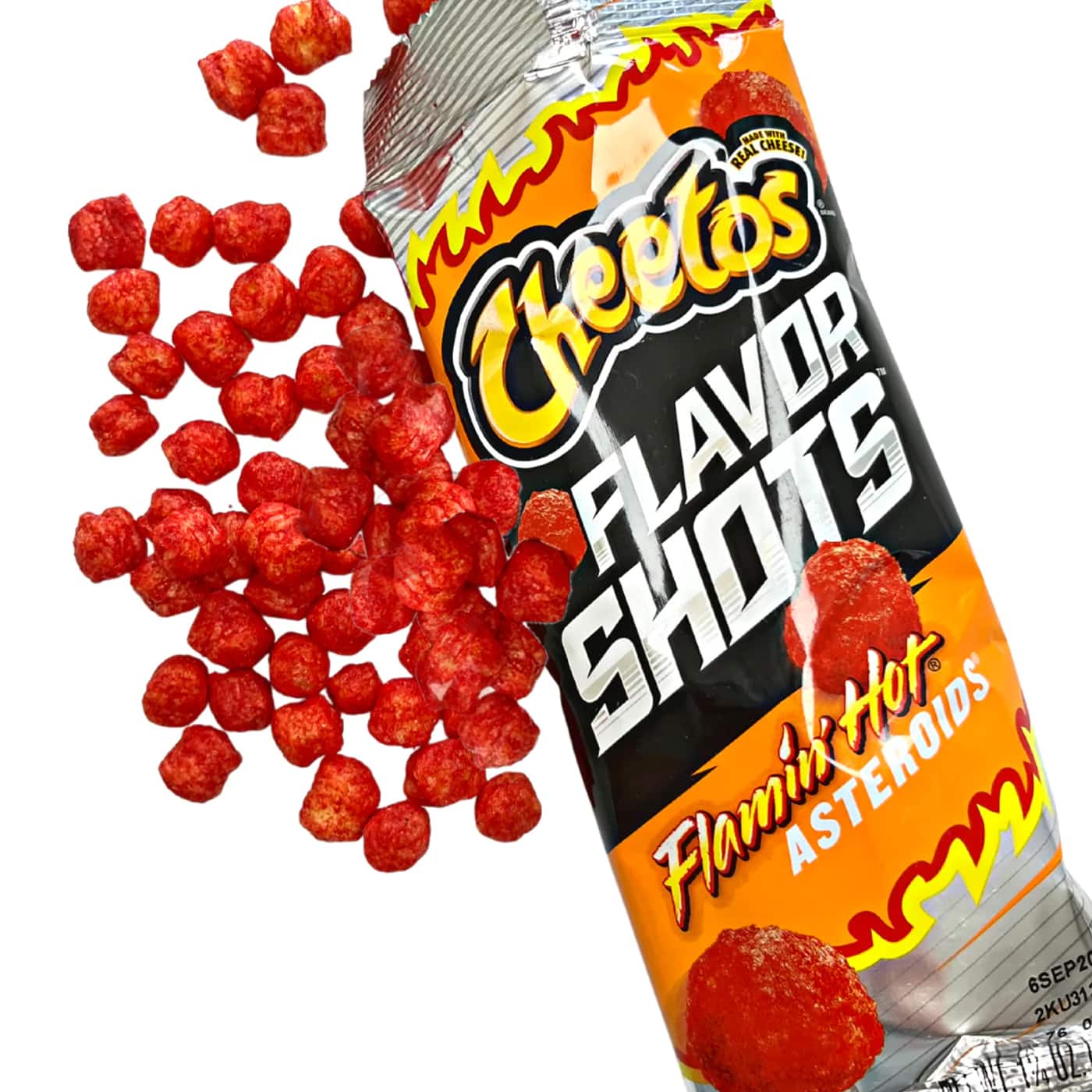 Cheetos flamin hot Asteroids Delicias Mexicanas