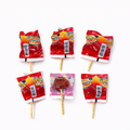 Paquete de 6 paletas sandia cubierta de picante